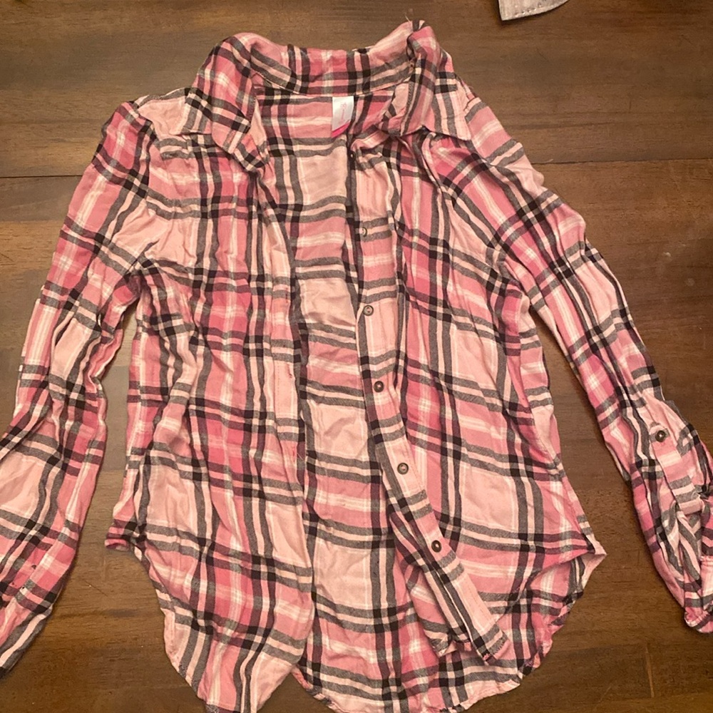 Pink Flannel Shirt